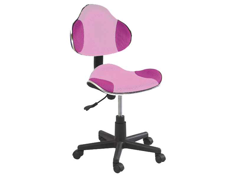 Scaun de birou roz ergonomic pentru fetite